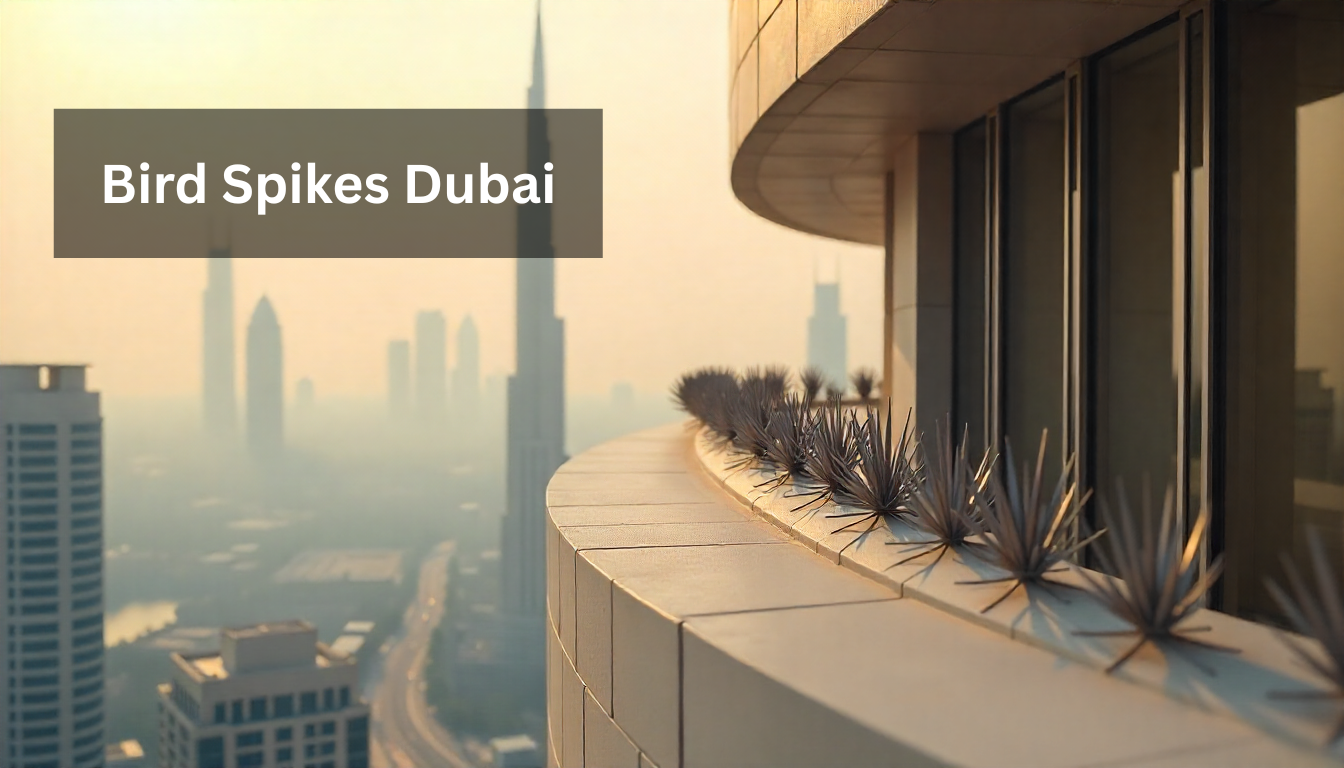 Bird spikes Dubai - Professional installation by Al Mandhar. Home and business humane bird control. Call 0563339199 today!