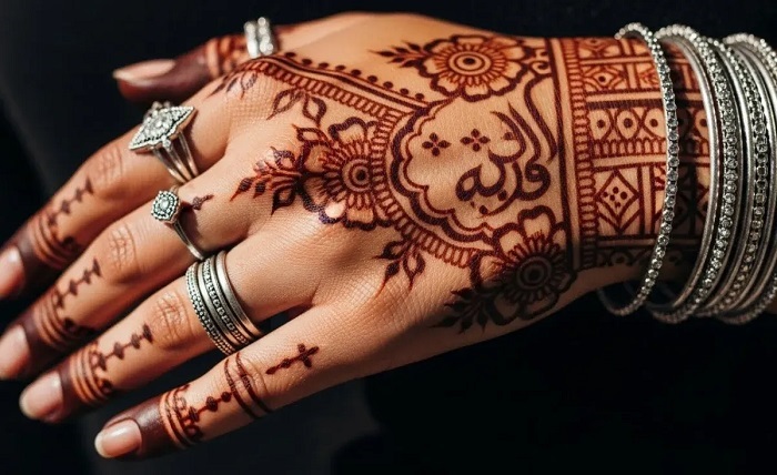 instagram stylish royal front hand mehndi design