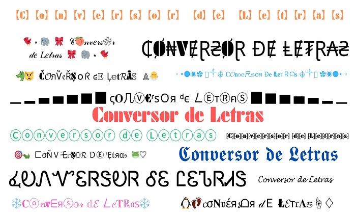 tipos de letras para escribir