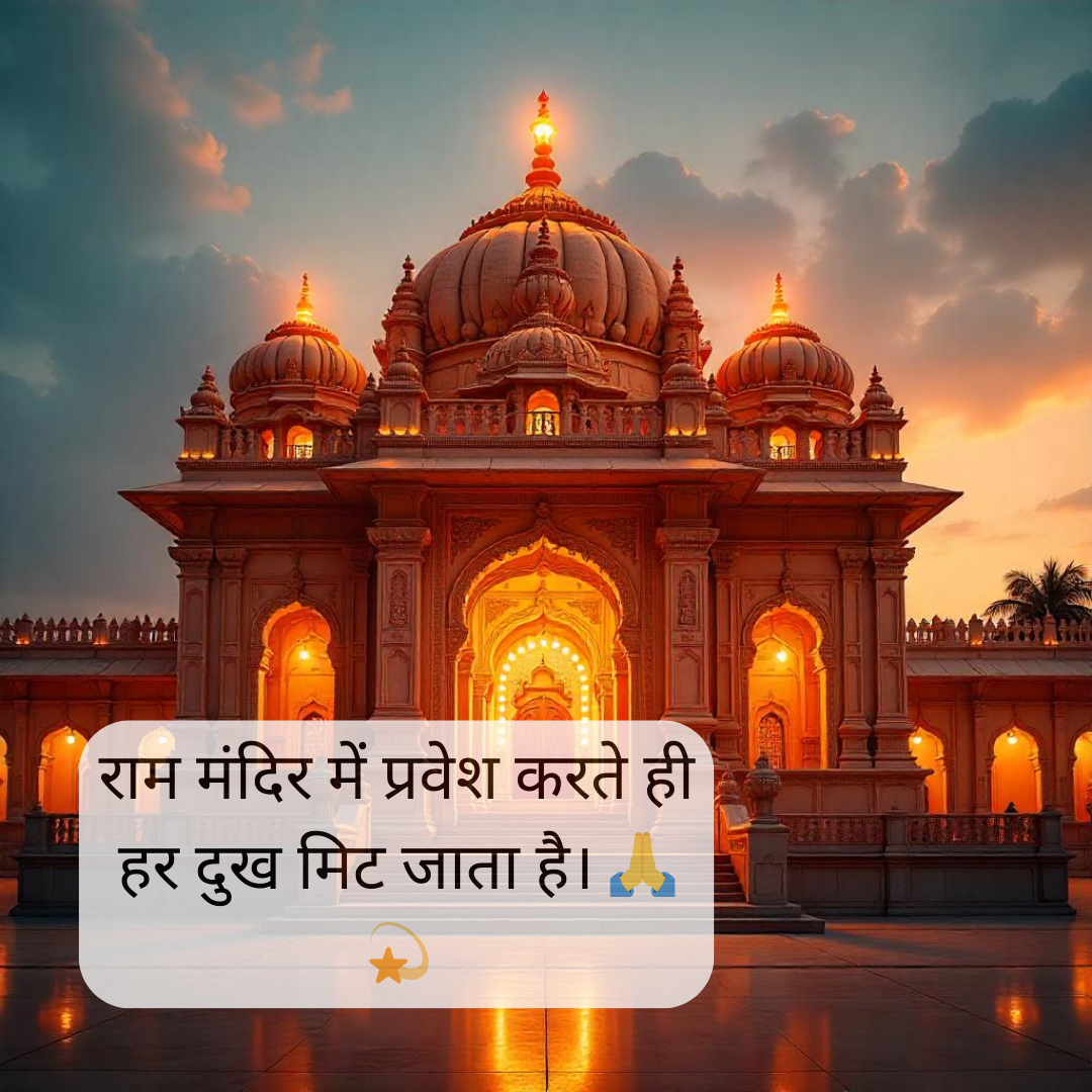 jai shree ram shayari in hindi 2 line