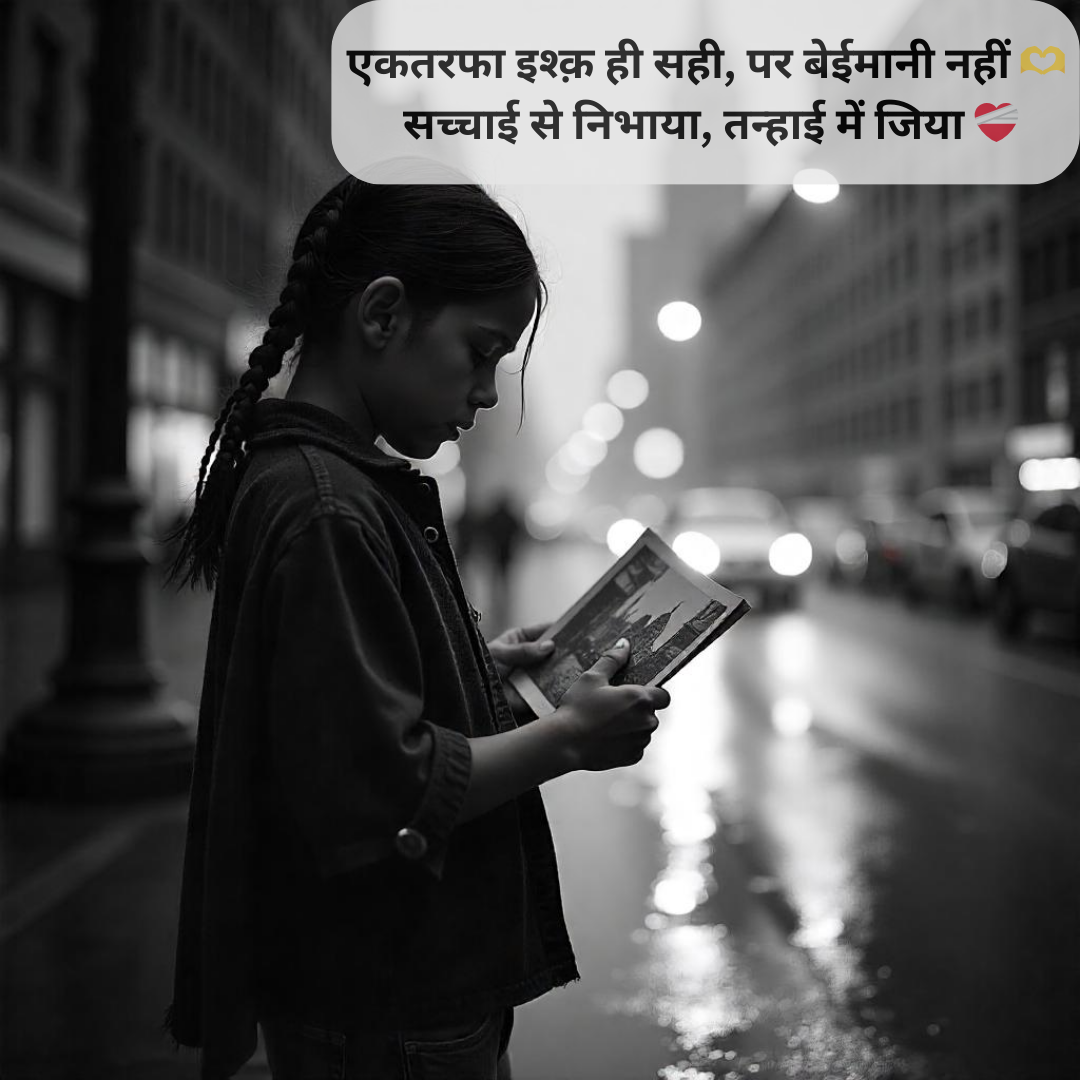 एकतरफा प्यार शायरी २ लाइन