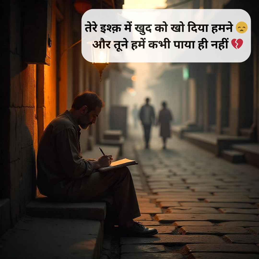 एकतरफा प्यार शायरी २ लाइन